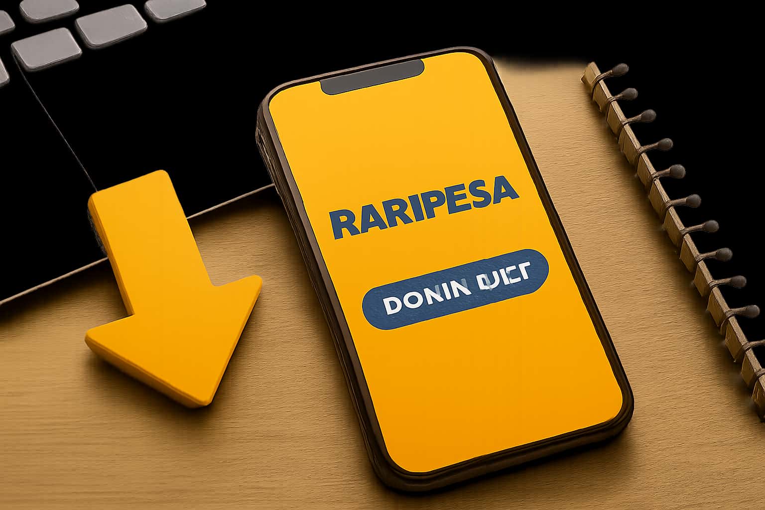 Visual representation of the Paripesa Download process with the text 'Paripesa'.