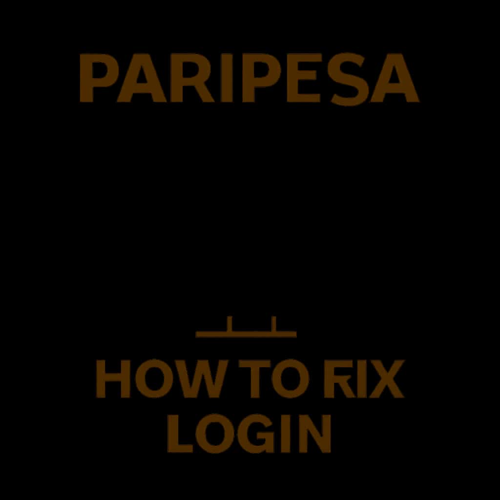 Icon representing guidance for fixing login issues in Paripesa.