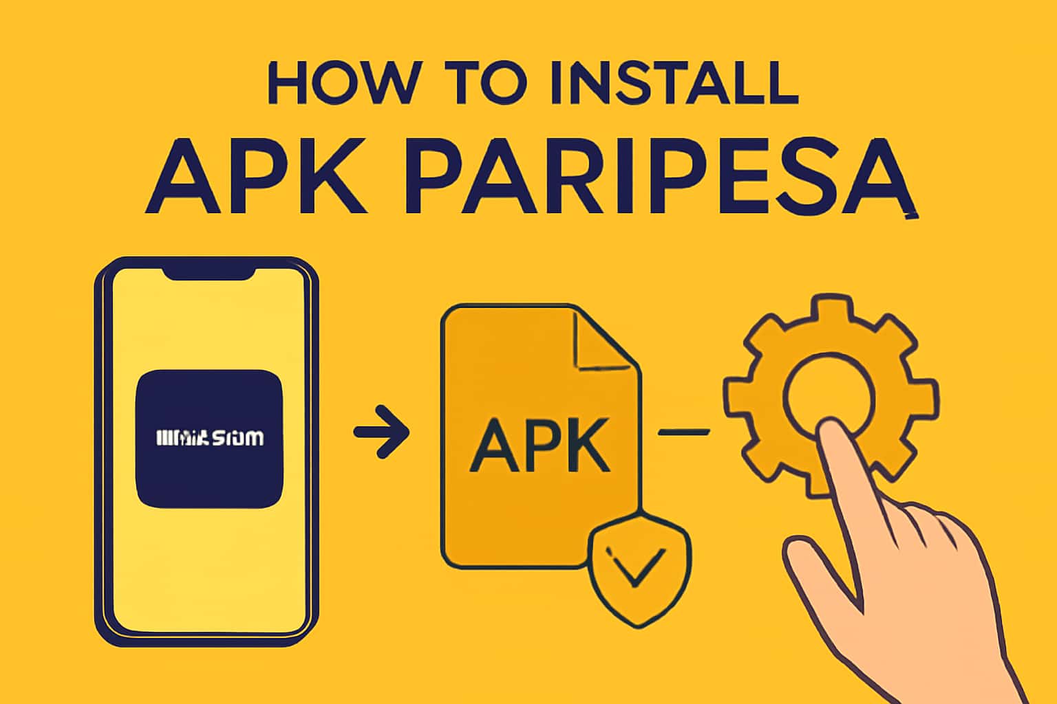 An illustrative guide on installing APK Paripesa.