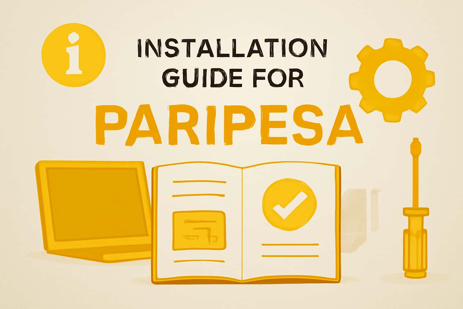 A visual representation of the Installation Guide for Paripesa.