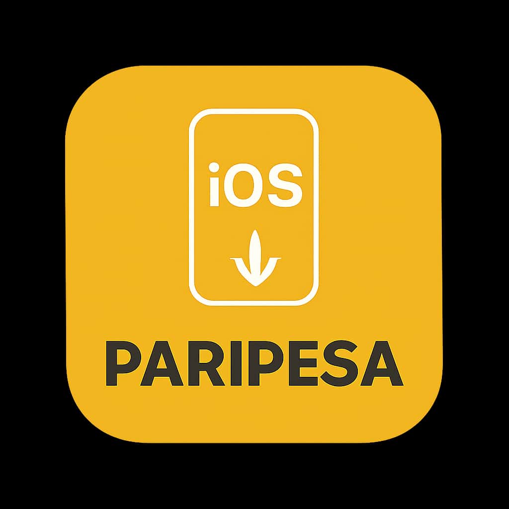 An icon symbolizing the Paripesa installation guide for iOS.