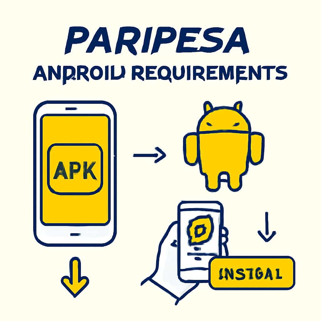 Diagram of the APK installation process for Paripesa.
