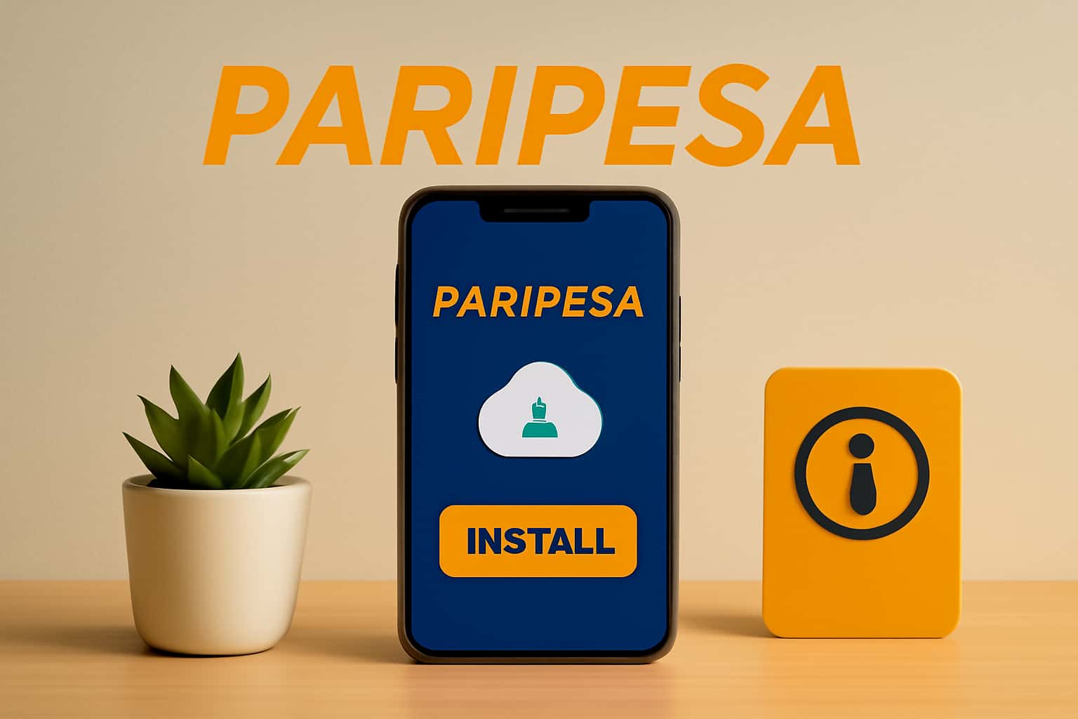 An informative visual representation of the Paripesa installation process.