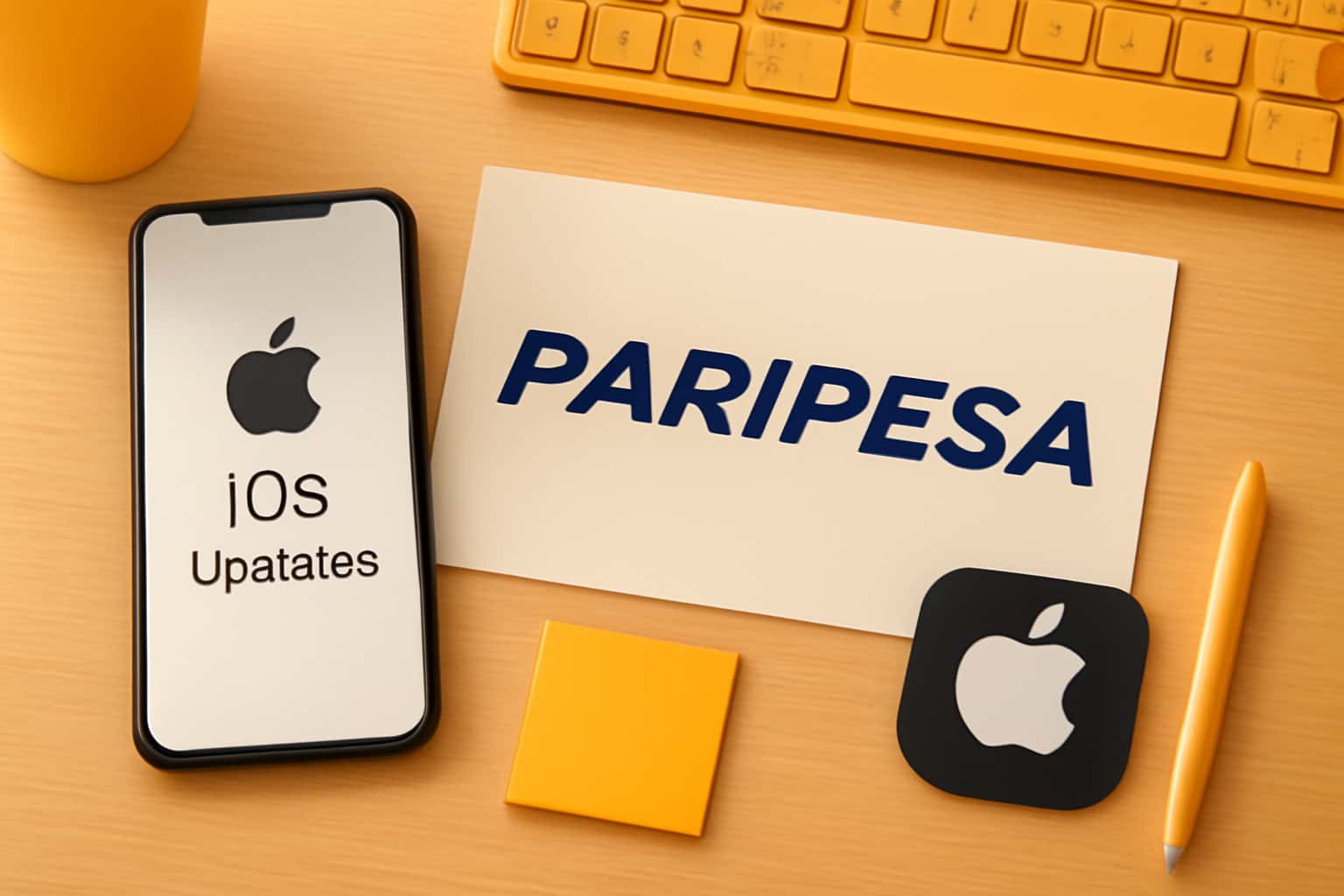 Informational graphic about Paripesa iOS Updates.