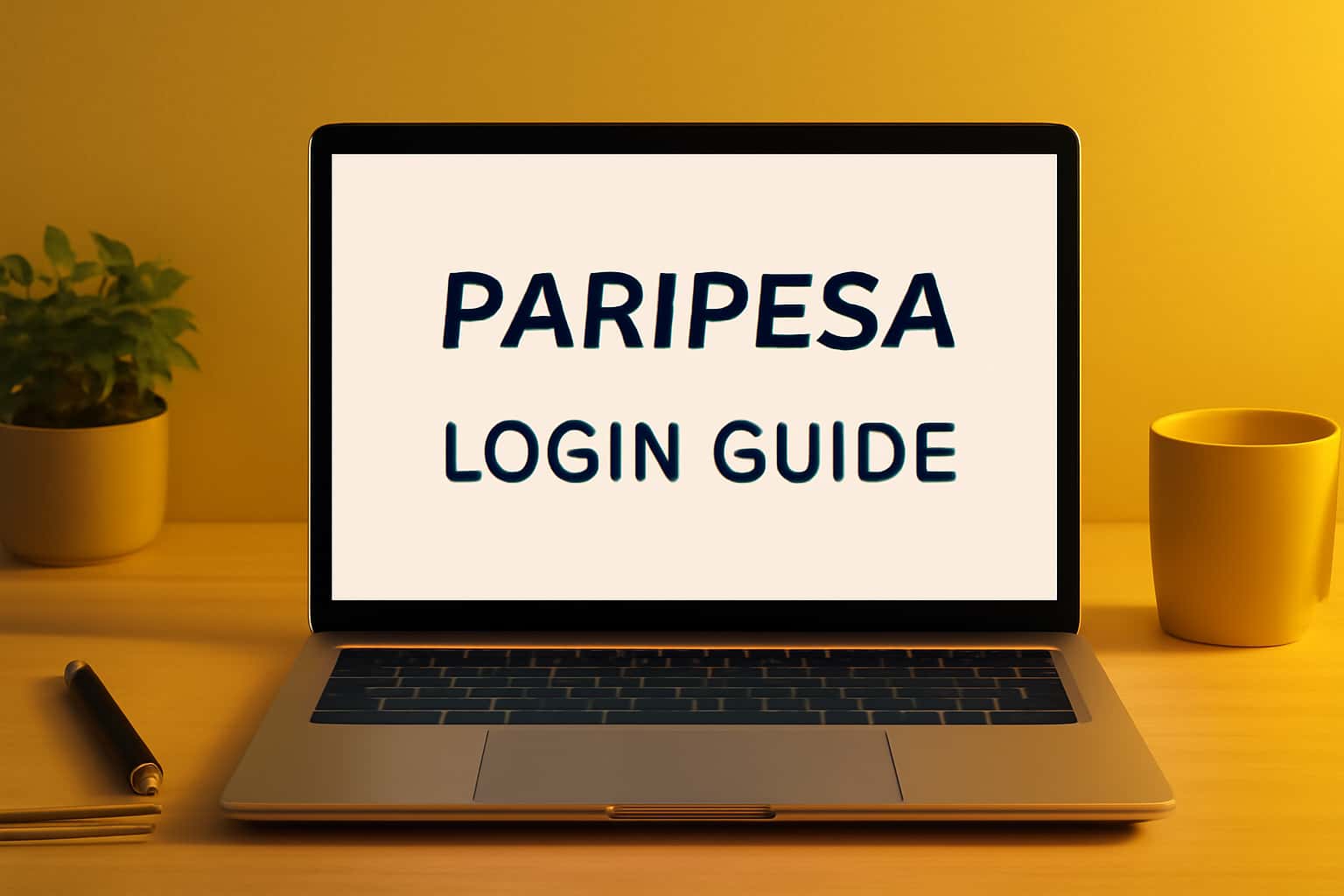 A visual representation of the Paripesa Login Guide, showcasing the login process with relevant information.