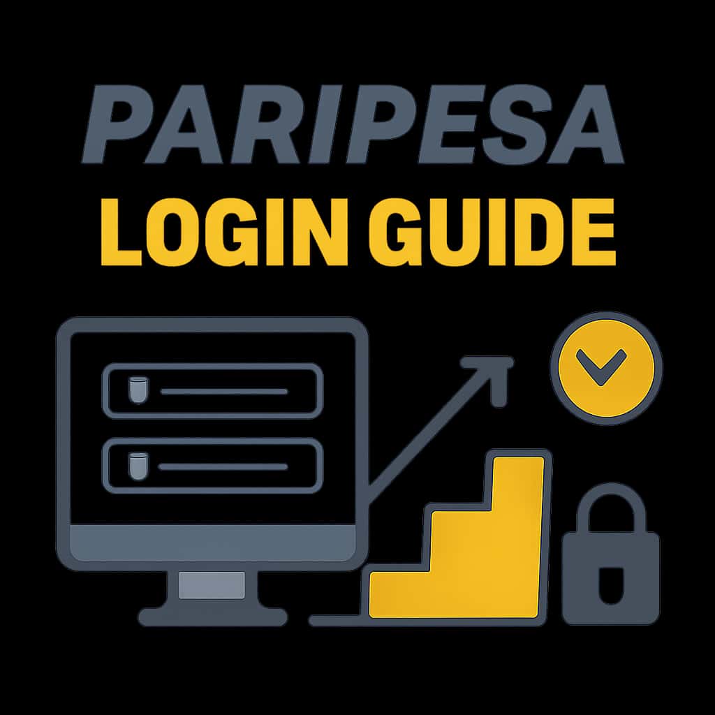 An educational diagram illustrating critical steps for accessing the Paripesa Login Guide.