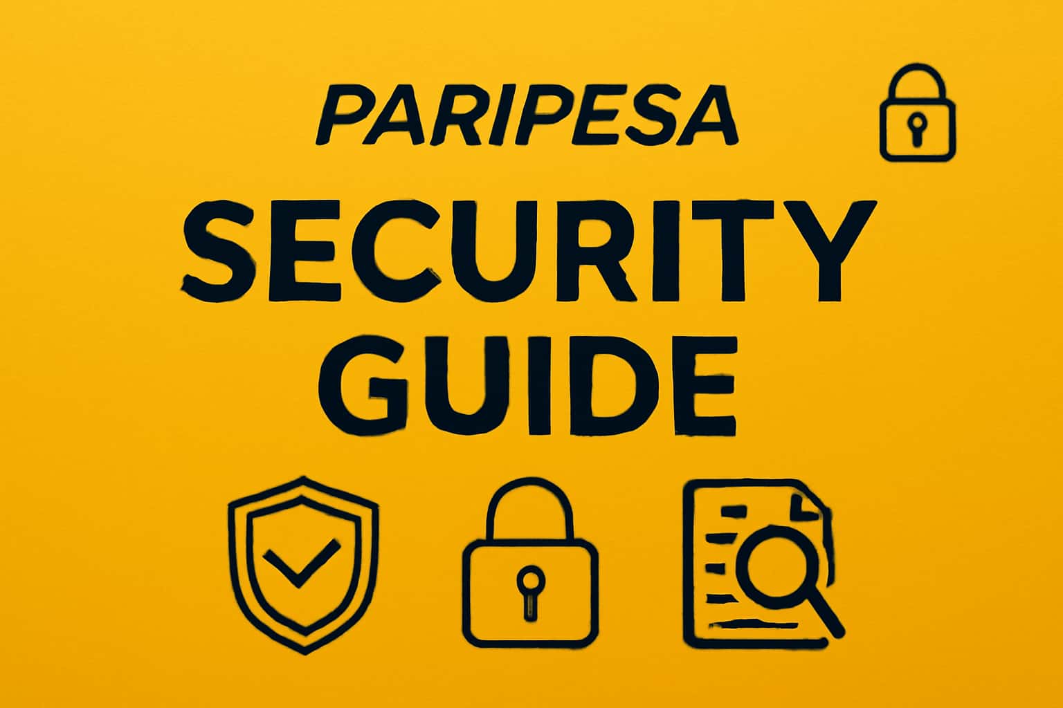 An informative scene illustrating the Paripesa Security Guide.