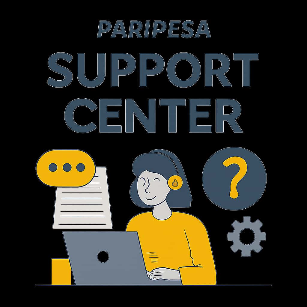 An educational diagram on the Paripesa Support Center.