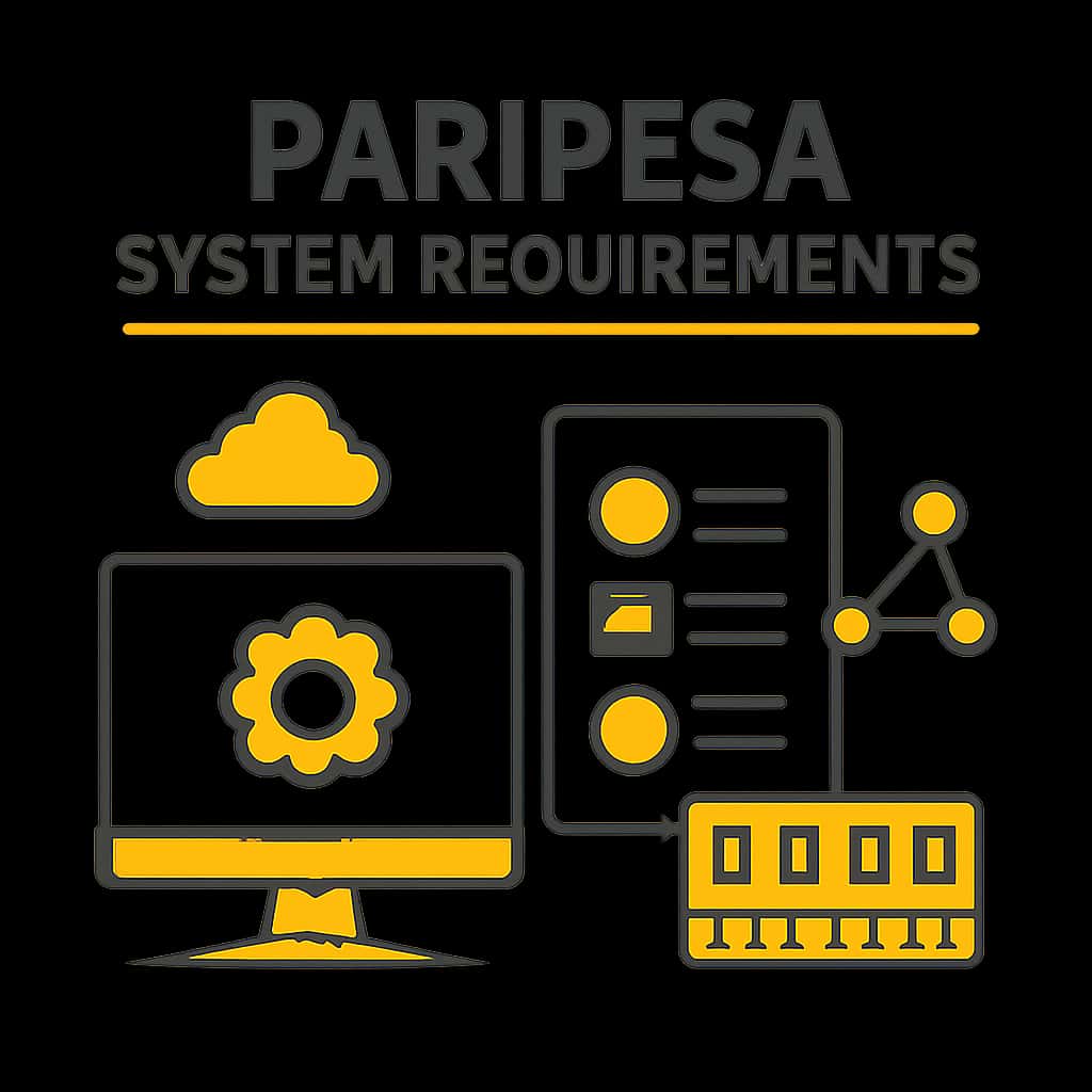 Illustration detailing Paripesa System Requirements.