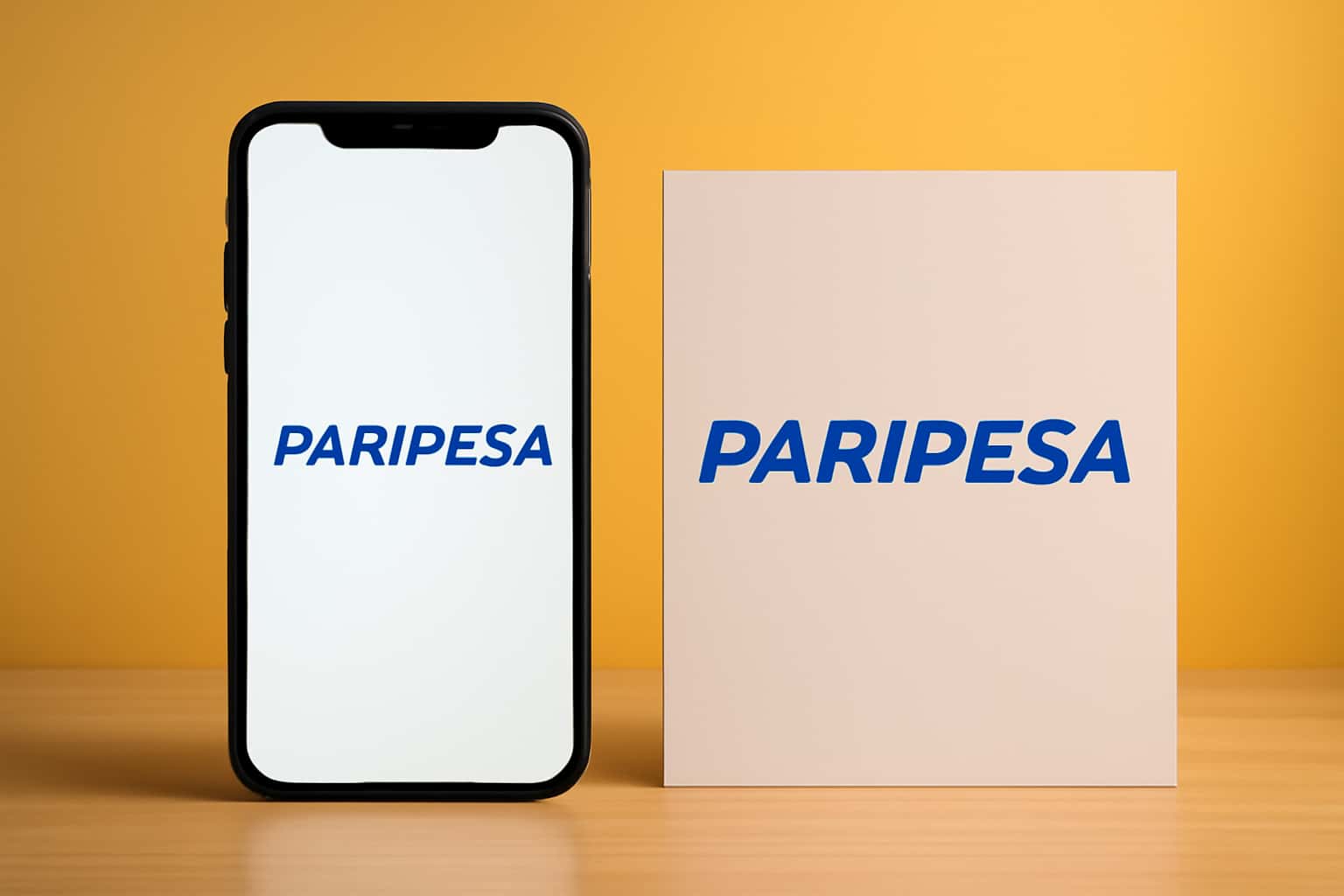 Informational scene about Smartphone Compatibility with the text 'Paripesa' prominently displayed.