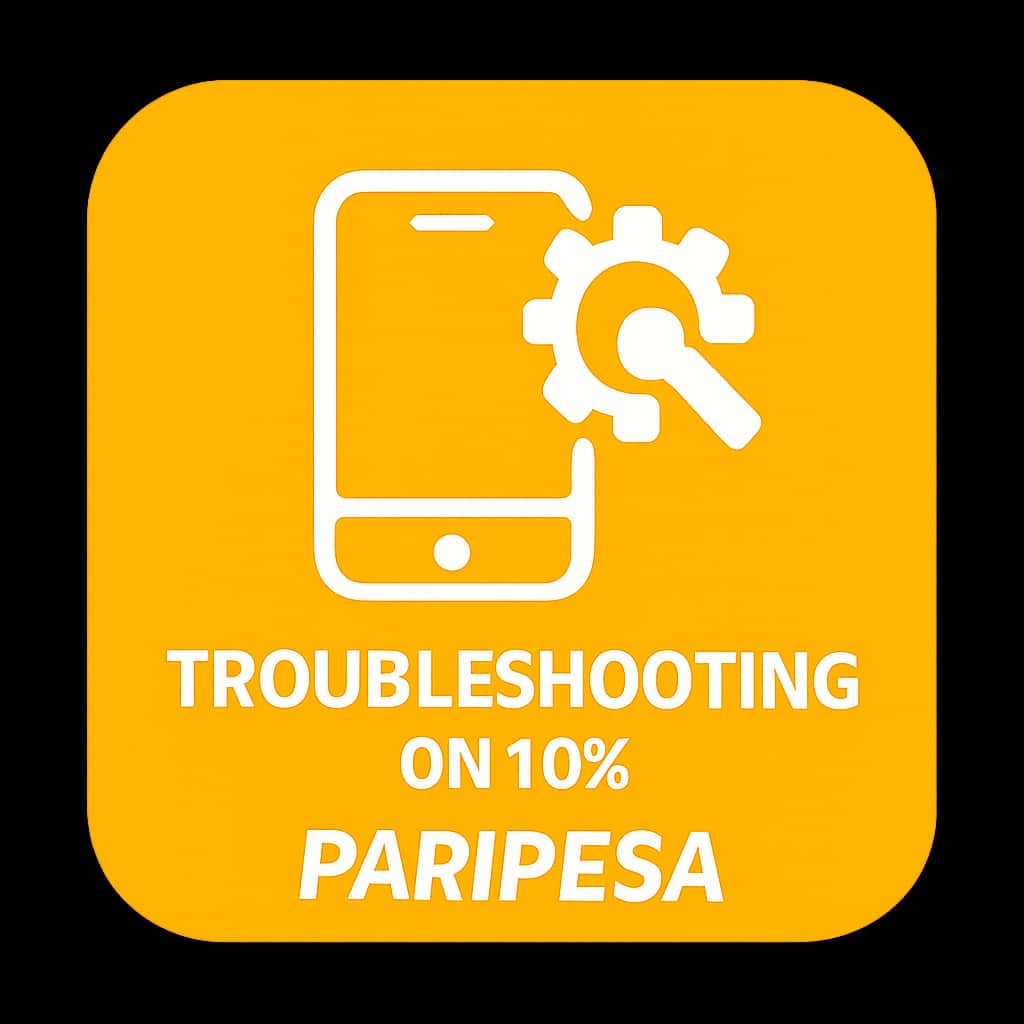 Icon representing troubleshooting for Paripesa on iOS.
